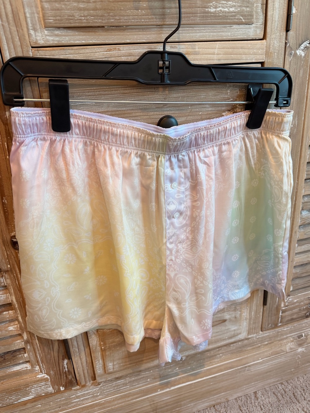 NWT PINK Victoria's Secret Ombré Silky Sleep Boxy Pajama Shorts (Size Medium)